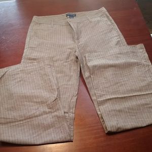 Linen, wide leg dress pants